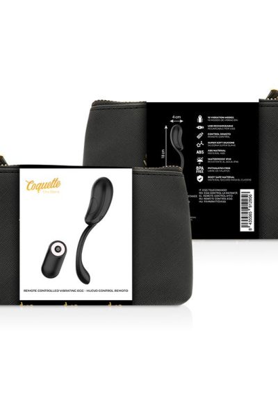 COQUETTE CHIC DESIRE – VIBRATING EGG REMOTE CONTROL RECHARGEABLE BLACK/ GOLD