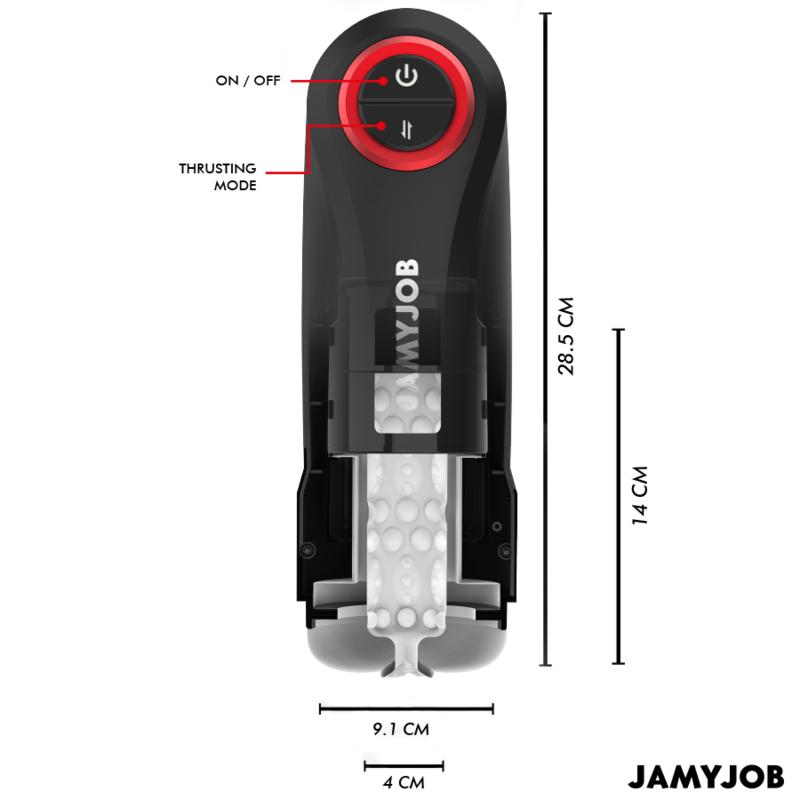 JAMYJOB - GRAVITY AUTOMATIC VAGINA MASTURBATOR 5 THRUSTING MODES AND SOUND EFFECT - obrazek 5