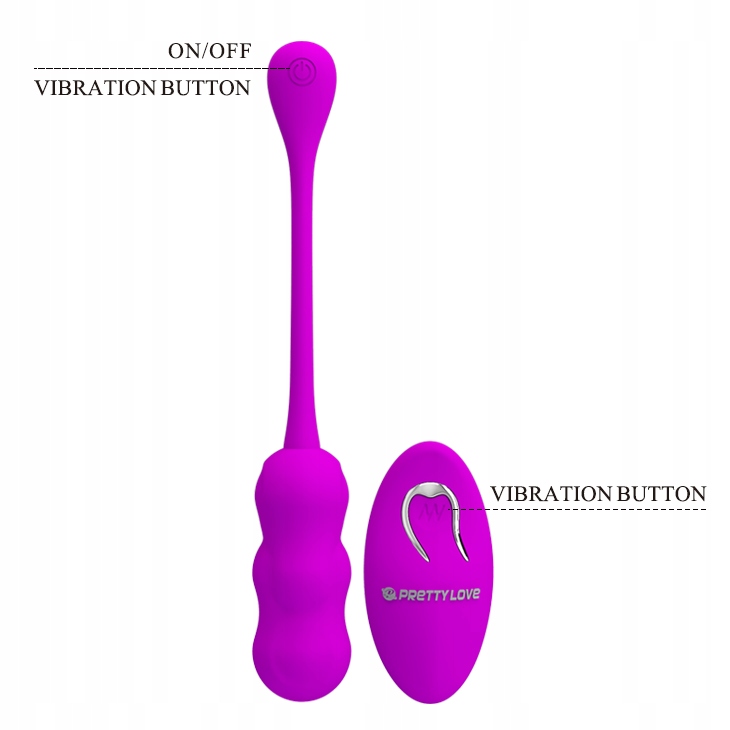 PRETTY LOVE -LESHY, 12 vibration functions Wireless remote control - obrazek 2