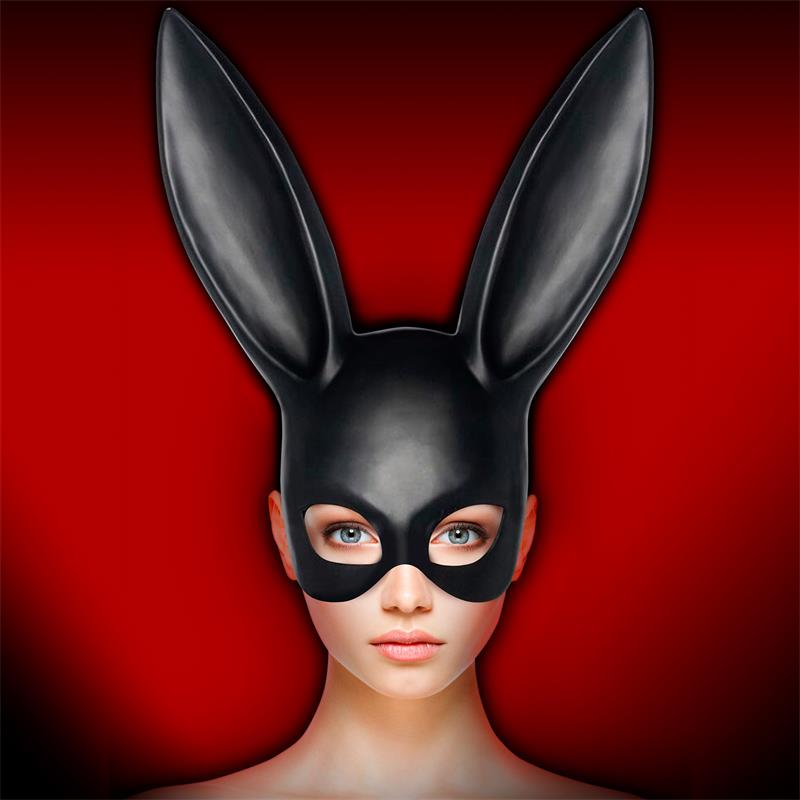 Allicia Bunny Mask Black - obrazek 2