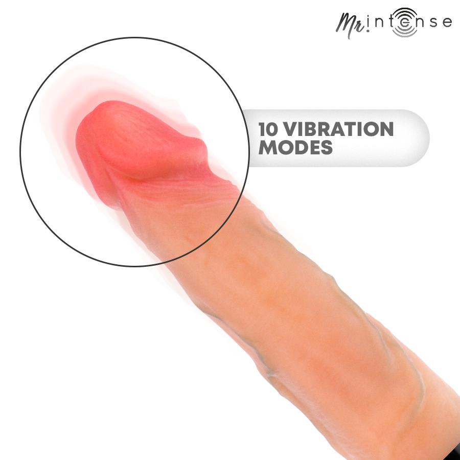 MR INTENSE - JEAN UP&DOWN VIBRATOR SILICONE WITH HEAT EFFECT 24 CM -Ø- 3.8 CM - obrazek 6