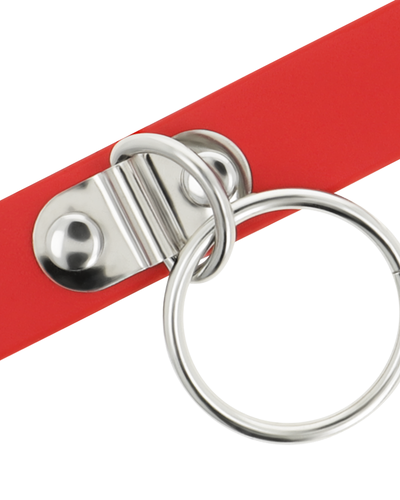 Coquette Chic Desire – Wegański Naszyjnik / Choker Bondage (Czerwony)