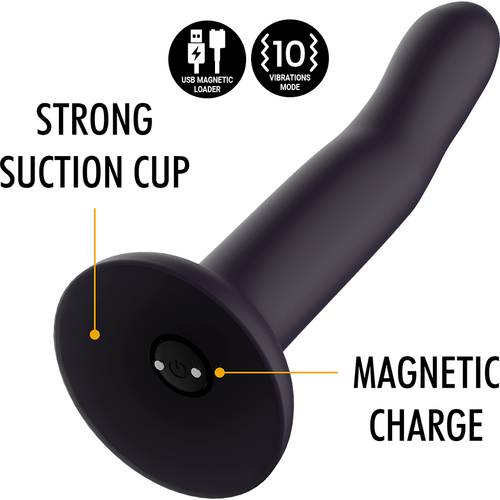 MYTHOLOGY - DUMAN MYSTIC DILDO L - WIBRATOR KOMPATYBILNY Z TECHNOLOGIĄ BEZPRZEWODOWĄ WATCHME - obrazek 6