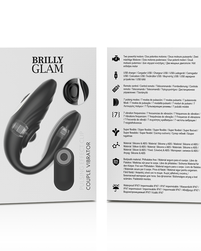 Ekskluzywny Wibrator dla Par z Pilotem – BRILLY GLAM Couple Pulsing & Vibrating