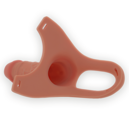 INTENSO - HOLLOW PLATE WITH SILICONE DILDO 16 X 3.5 CM - obrazek 5
