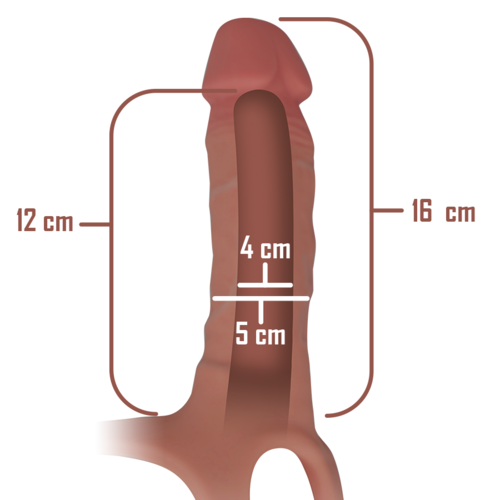 INTENSO - HOLLOW PLATE WITH SILICONE DILDO 16 X 3.5 CM - obrazek 6