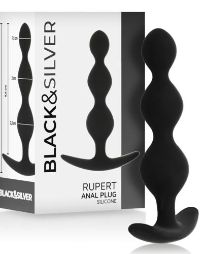Black & Silver – Rupert Anal Ball Chain (10,5 cm)