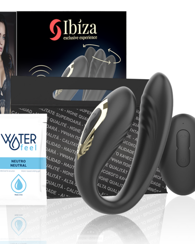 Ekskluzywny Wibrator Rotacyjny dla Par – Ibiza Rotating Dual Vibrator (Czarny)