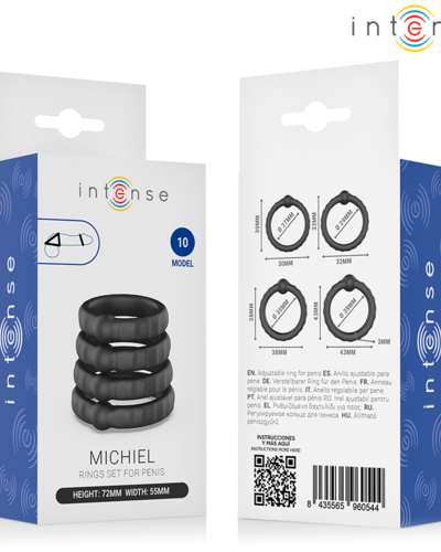 INTENSE – MICHIEL ZESTAW 4 PIERŚCIENI NA PENISA MODEL 10