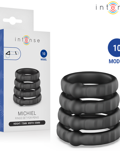 INTENSE – MICHIEL ZESTAW 4 PIERŚCIENI NA PENISA MODEL 10