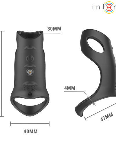Regulowany Pierścień Wibracyjny z Wypustkami – INTENSE Jerome Model 12