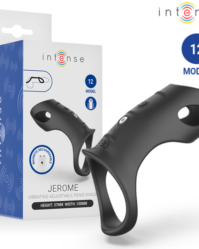 Regulowany Pierścień Wibracyjny z Wypustkami – INTENSE Jerome Model 12
