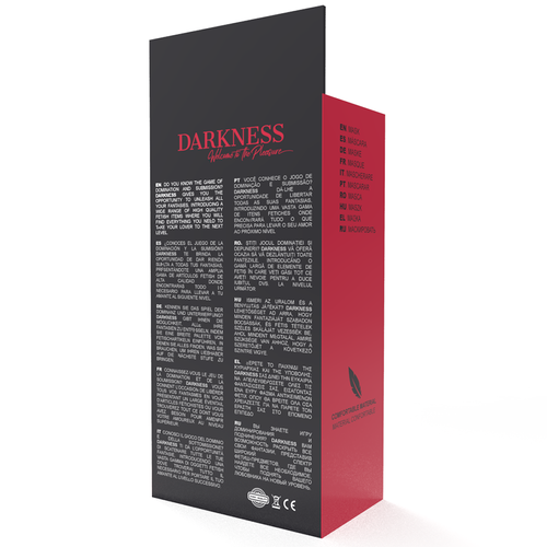 Ekskluzywna Satynowa Maska na Oczy Darkness – Czarna - obrazek 2