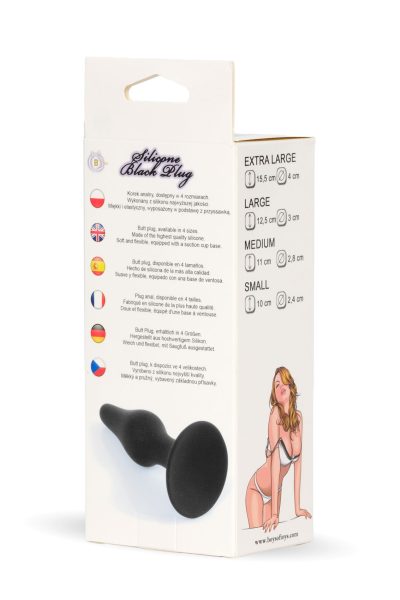 Plug-Silicone Plug Black – Small