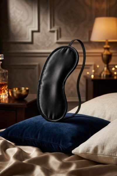 KINK – Masked Allure: Satynowa Opaska na Oczy z Regulacją