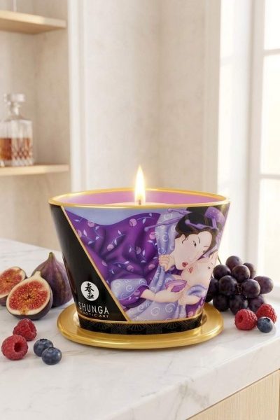 Shunga Libido Massage Candle – Świeca do Masażu Owoc Egzotyczny (170 ml)