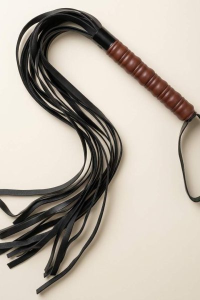 KINK Impact & Touch Mahogany – Skórzana paletka do BDSM (53 cm)