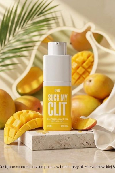 INTT Suck My Clit Tropical Mango – Stymulujący Żel do Łechtaczki o Smaku Mango (15 ml)