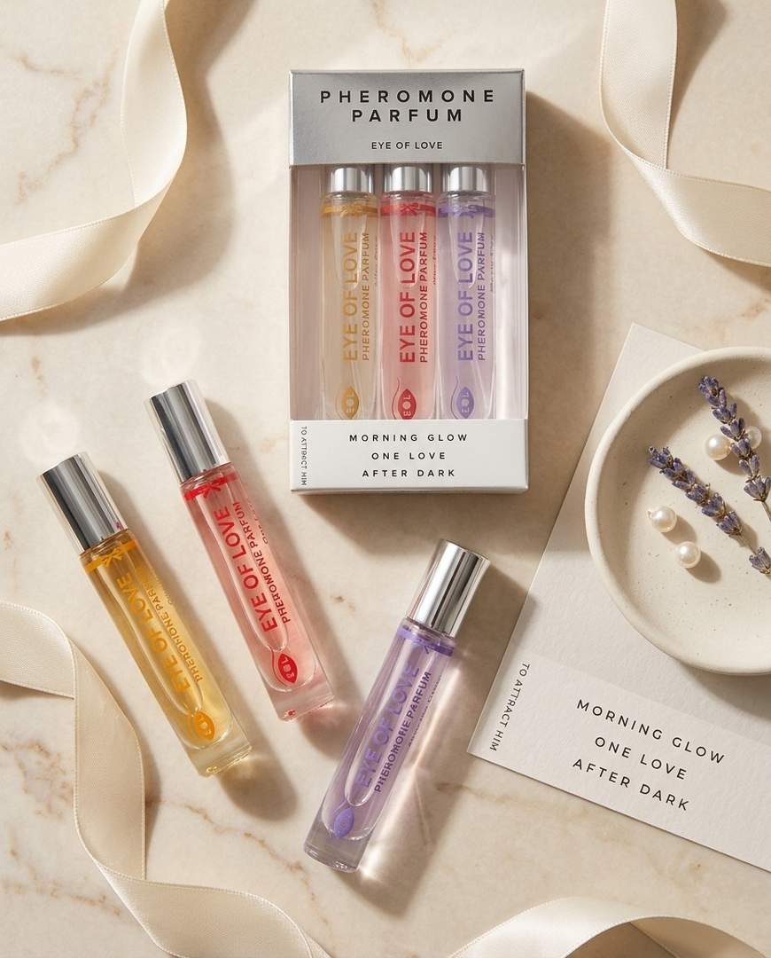Ekskluzywny Zestaw Perfum z Feromonami dla Kobiet – Eye of Love Attract Him (3x10ml) - obrazek 7
