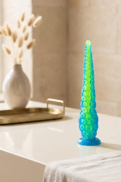 Silikonowe Dildo Tentacle Scylla Fluorescent – 25,5 cm