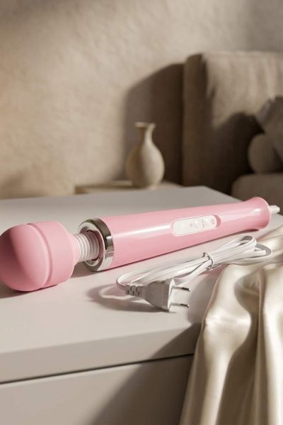 Masażer do Ciała i Stymulator – Magic Massager Wand Cable (Boss Series) – Różowy