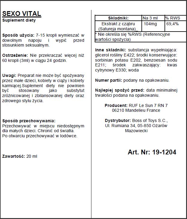 Supl.diety-APHRODICT SEXOVITAL 20 ml - obrazek 2