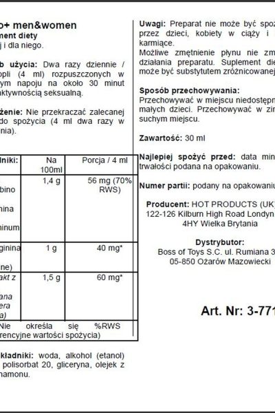 Supl.diety-Libido + (m+w) 30ml
