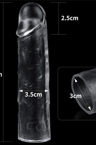 Lovetoy Flawless Clear Penis Sleeve (+2,5 cm) – Przezroczysta nakładka i przedłużka na penisa